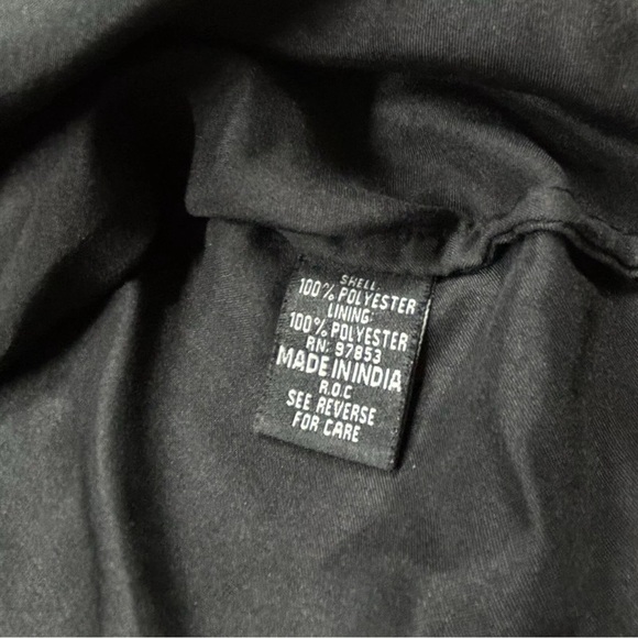 JKARA Black Gold Beaded Tank Top L Scallop Hem Cocktail Party Art Deco Glam - Picture 8 of 8